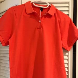J Crew Garment-dyed piqué polo shirt in orange
